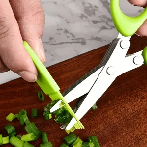 Muti-Blade Kitchen Scissors, Stainless Steel, Spice, Herb Vegetable