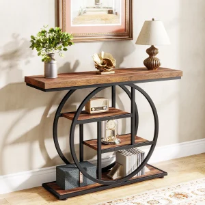Sofa, Accent, Entryway, Console Table, 4-Tier 41.3-Inch, 5 Colors available